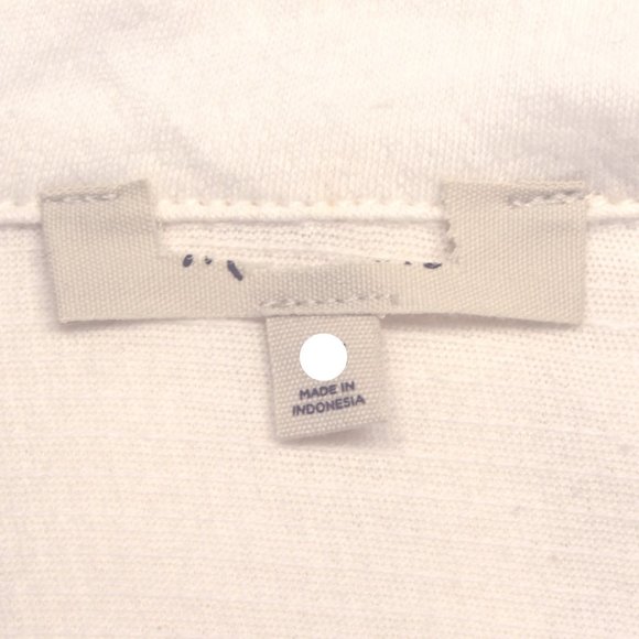 Madewell Plus White Textured Button Down Short Sleeve Cotton Shirt Top Blouse 2X - Picture 14 of 14